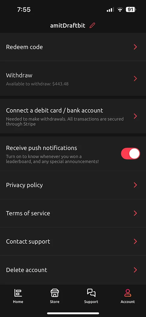 App built with Draftbit