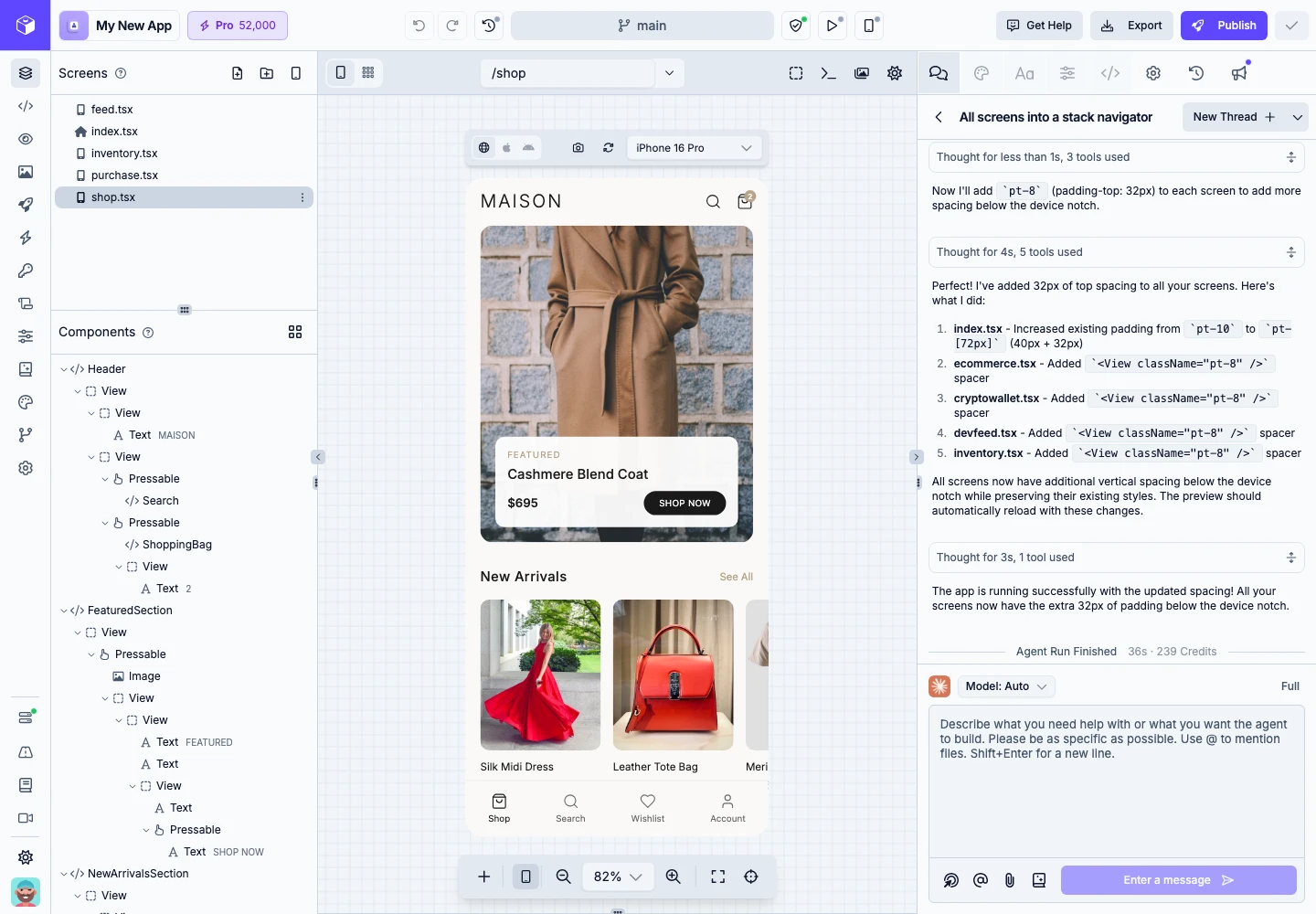 Draftbit builder overview
